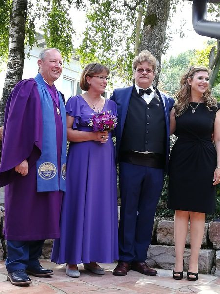 Spirituelle Trauung von Manfred und Marion Ebel durch Minister Bill Thomson